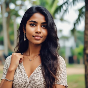 woman wearing black crew-neck shirt