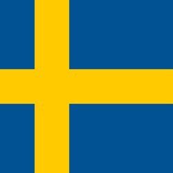 the flag of the country of sweden