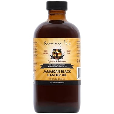 a bottle of jamaican black castor oil
