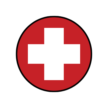 runde Schweiz Flagge Icon
