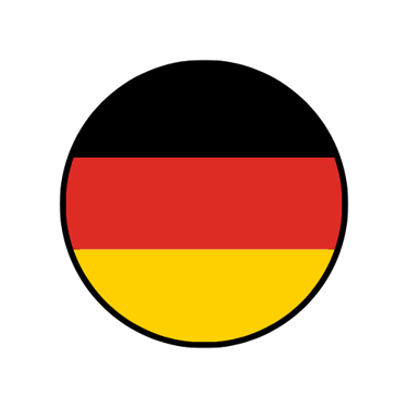 runde Deutschland Flagge Icon
