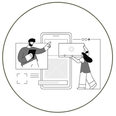 Icon representing app design services from UrBrand Studio creative agency