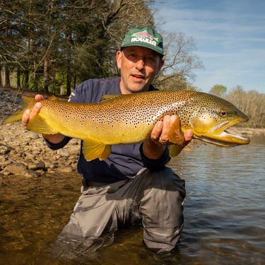 29" South Holston River Brown Trout, Fly Fishing