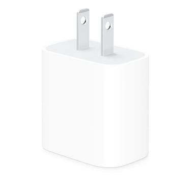 White 20W USB-C power adapter wall charger for fast charging mobile devices