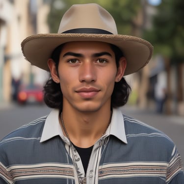 A smiling technician from Air Bros Mechanical warming a customer's hand in front of a sleek HVAC unit on a sunny day.