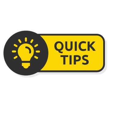 a quick tip sign