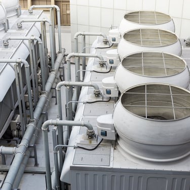 Commercial AC unit, providing efficient cooling and climate control for businesses and large facilities