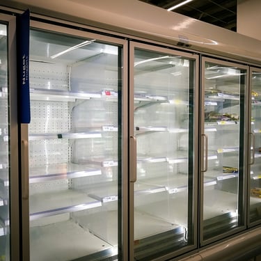 Commercial freezer, providing high-capacity and reliable storage for perishable items in restaurants and foodservice operatio
