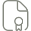 License icon representing certification and professionalism for repair services