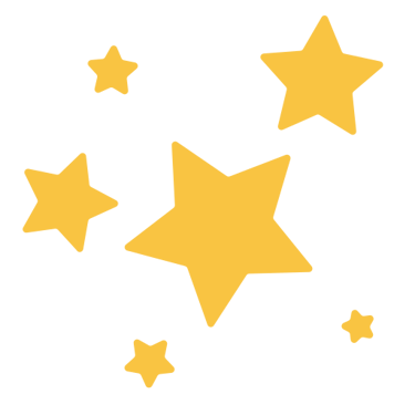 Sparkling stars icon, symbolizing high quality and excellence in service