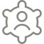 User skill icon, representing expertise and proficiency in professional services