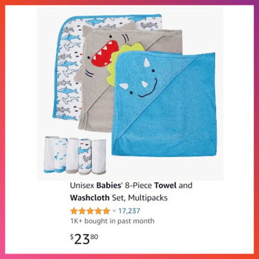 Baby Towel, baby washcloth set