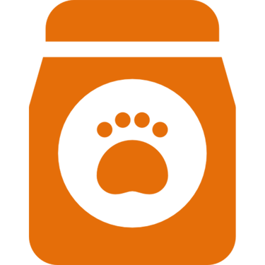 icone ração cor laranja com fundo transparente