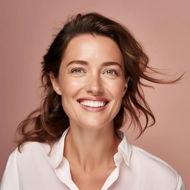 a woman with a white shirt and a white shirt