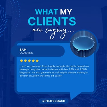 Coaching for Parents: Review from a parent who says she highly recommends Ross Thompson.
