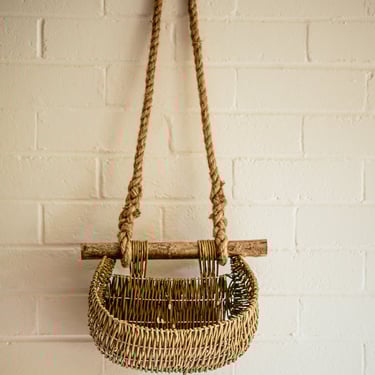 Traditional handwoven Guernsey basket, sustainable willow design