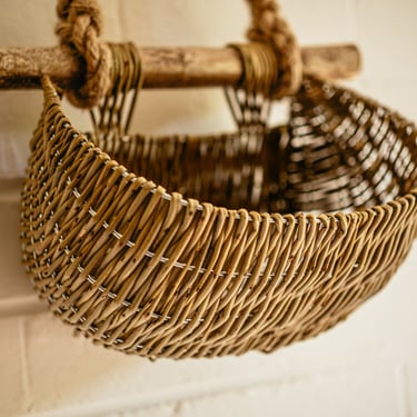 Traditional handwoven Guernsey basket, sustainable willow design