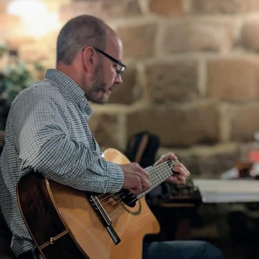 David Fletcher guitarist with AJ Acoustic Duo