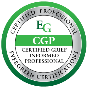 Kim is a certified grief informed professional (CGP)