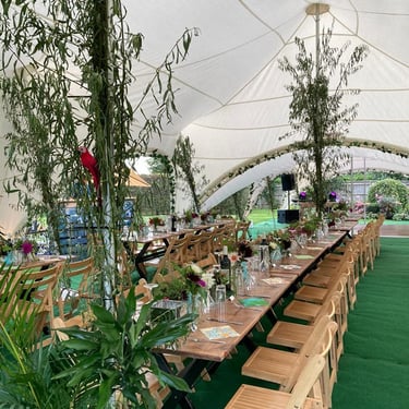 Smart Rusitc Pine Trestle Tables