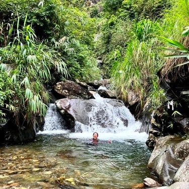 Mountain torrent Lai Chau North Vietnam