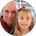 a man and a little girl are posing for a picture
