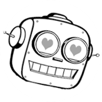 Rond blanc avec le logo Qwertee.