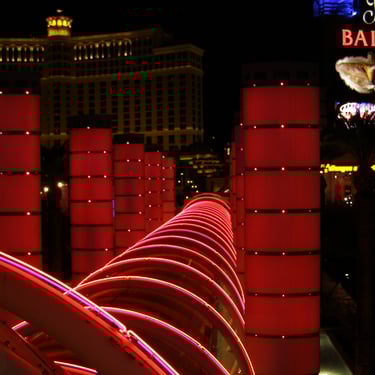 Ballys Las Vegas neon front entrance