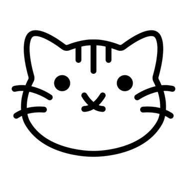 cat face outline