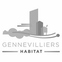 Logo Gennevilliers Habitat. Webdesigner et graphiste Alban, Lz Créa en Essonne