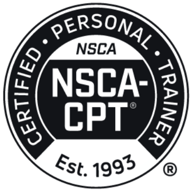 Sello acredita certificado NSCA-CPT