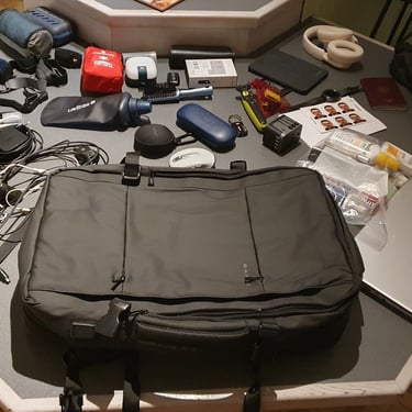 William Coste digital nomad luggage