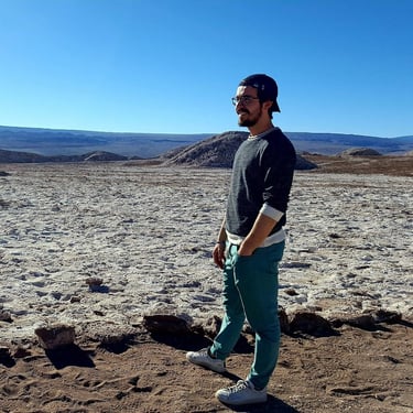 William Coste watching the desert