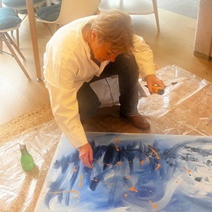 Mes peintures abstraites attirent les amateurs et collectionneurs d’art du monde entier.