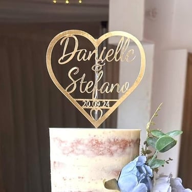 TBD002 - Names and Date in a heart £8