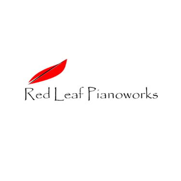 Red Leaf Pianoworks logo White