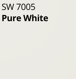 sw 7005 pure white - daeco painting
