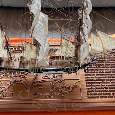 Display base for a model ship