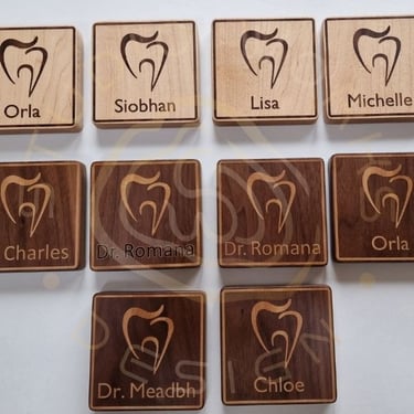 Personalised coaster set with logo
