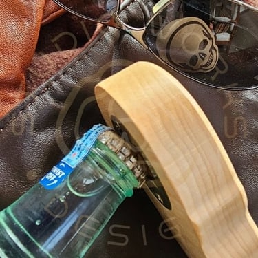 Skull inlay bottle opener