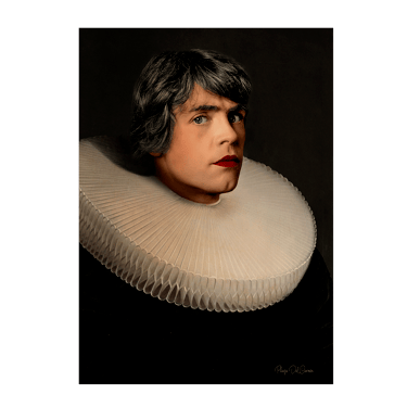  Luke skywalker de Star Wars habillé avec une collerette du XVIe siècle