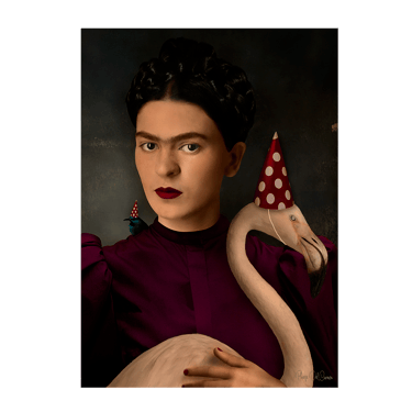 Frida Kahlo et le flamant