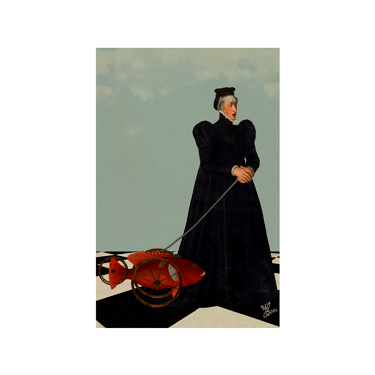 Madame et le poisson rouge