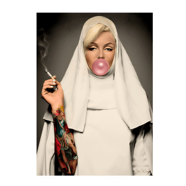 Marilyn Monroe et sa bulle de chewing gum