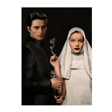Romy Schneider et Alain Delon