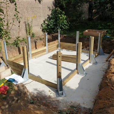 Terrasse en bois exotique