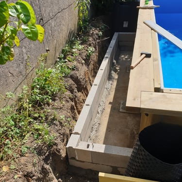 Terrasse en bois exotique