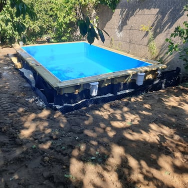 Terrasse en bois exotique