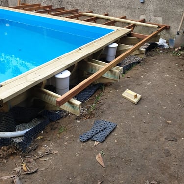 Terrasse en bois exotique