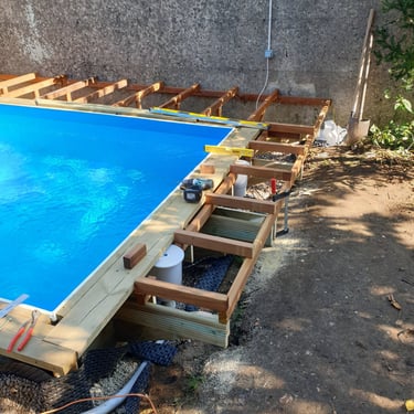 Terrasse en bois exotique